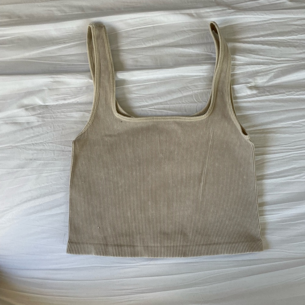 Cream tank top